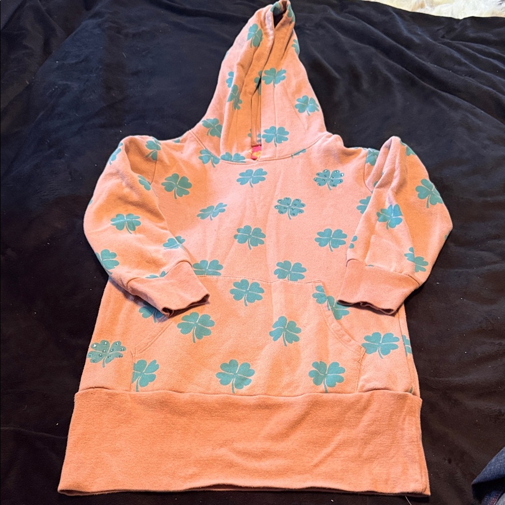 Prinp Shamrock Hoodie with Teal Clover Print🍀